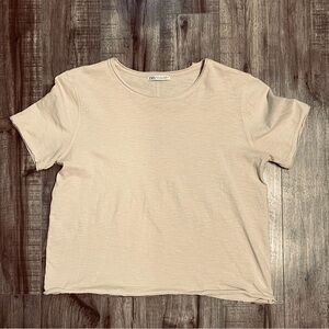 Zara Raw Hem Tee